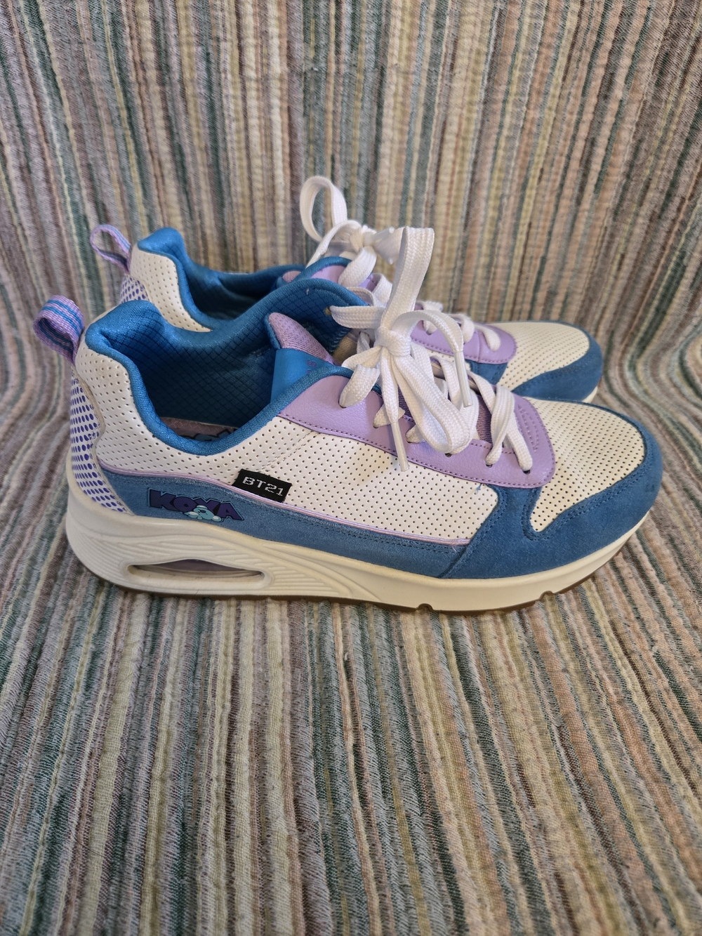 Skechers X BT21 Blue & Lavender Athletic Sneakers